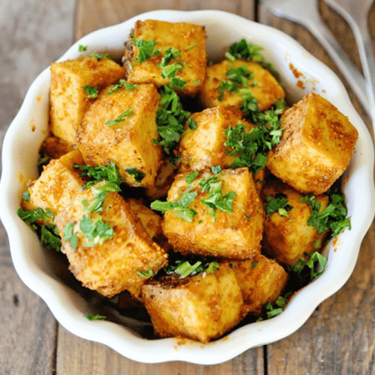 Oven-Roasted Tofu with Spanish Paprika and Parsley Recipe | SideChef