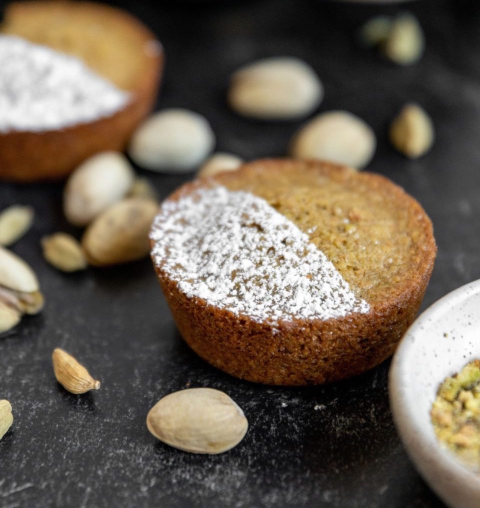 Pistachio and Cardamom Financiers Recipe SideChef