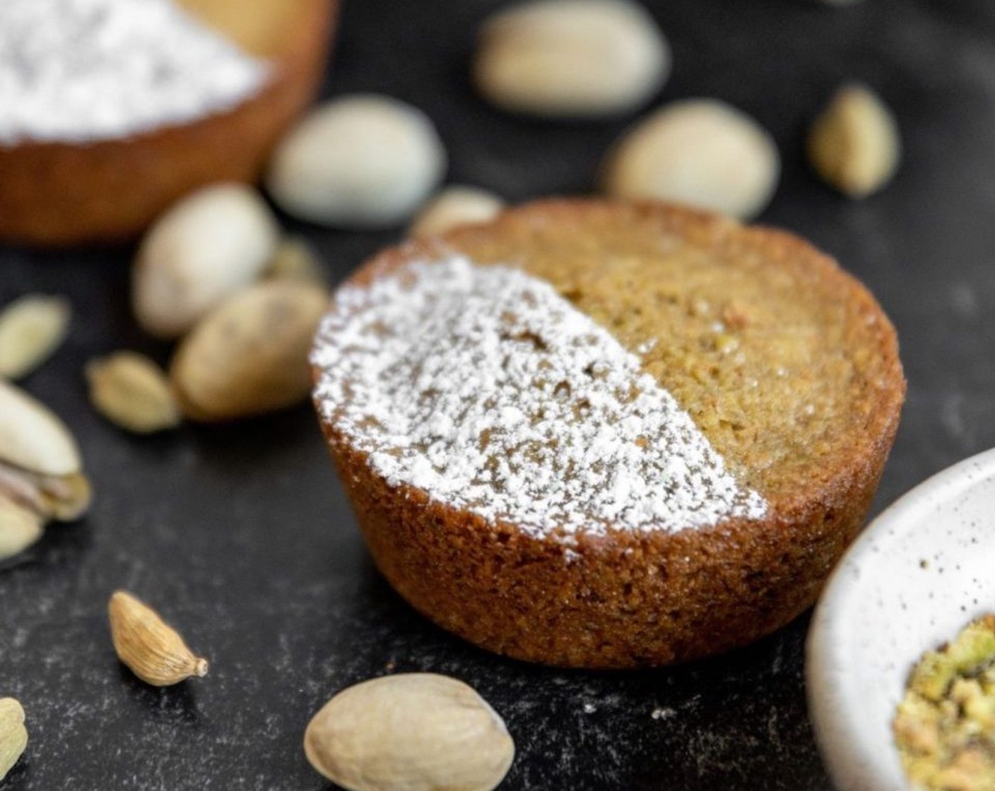 Pistachio and Cardamom Financiers