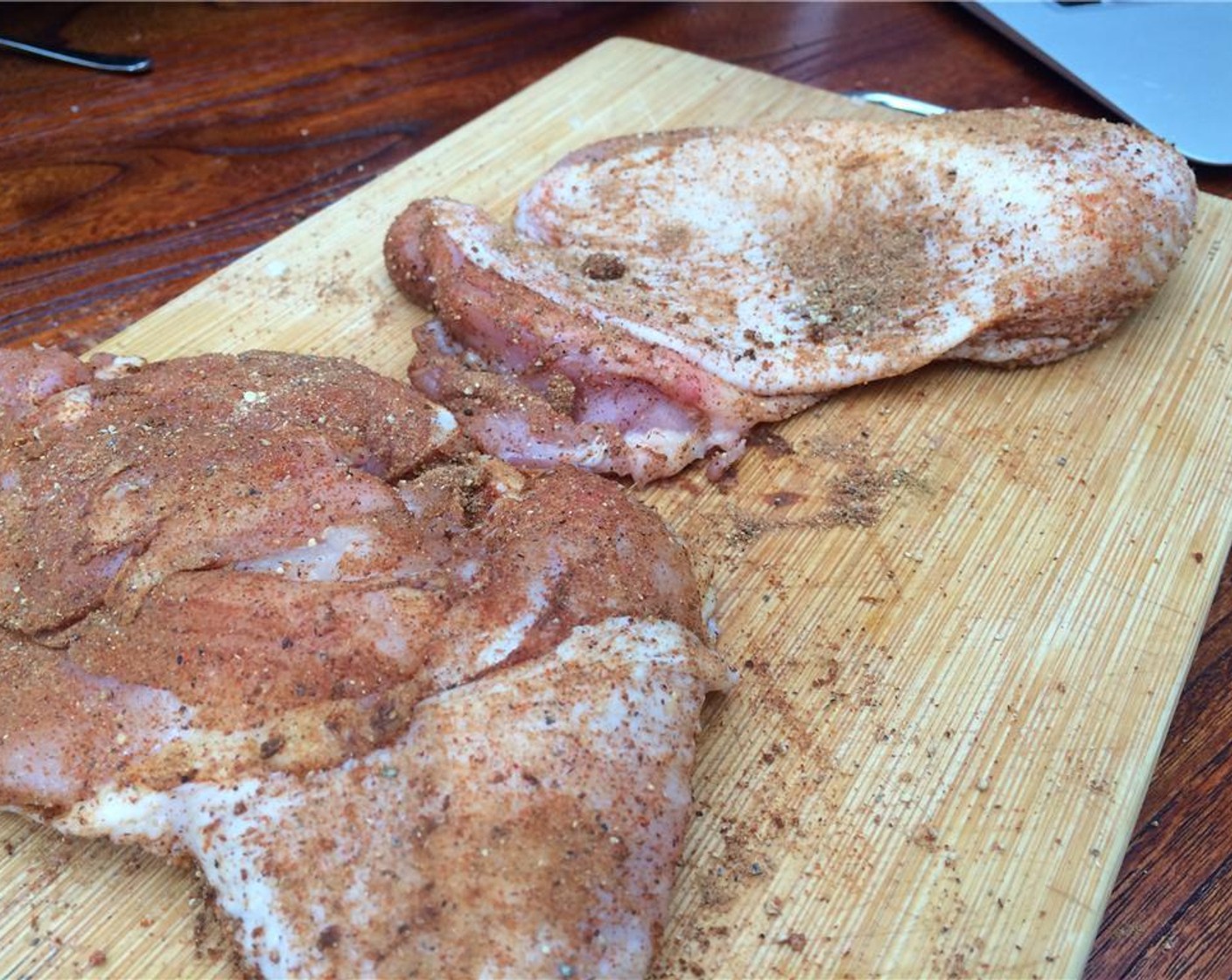 step 6 Rub Bone-In Chicken Legs (2) with Ras el Hanout (1 Tbsp).