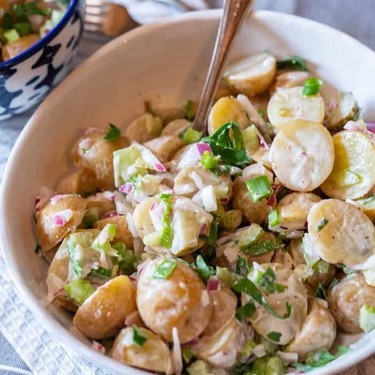 Vegan Potato Salad with Mustard Vinegar Dill Recipe | SideChef