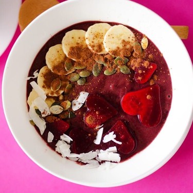 Red Velvet Beet Smoothie Bowl Recipe | SideChef