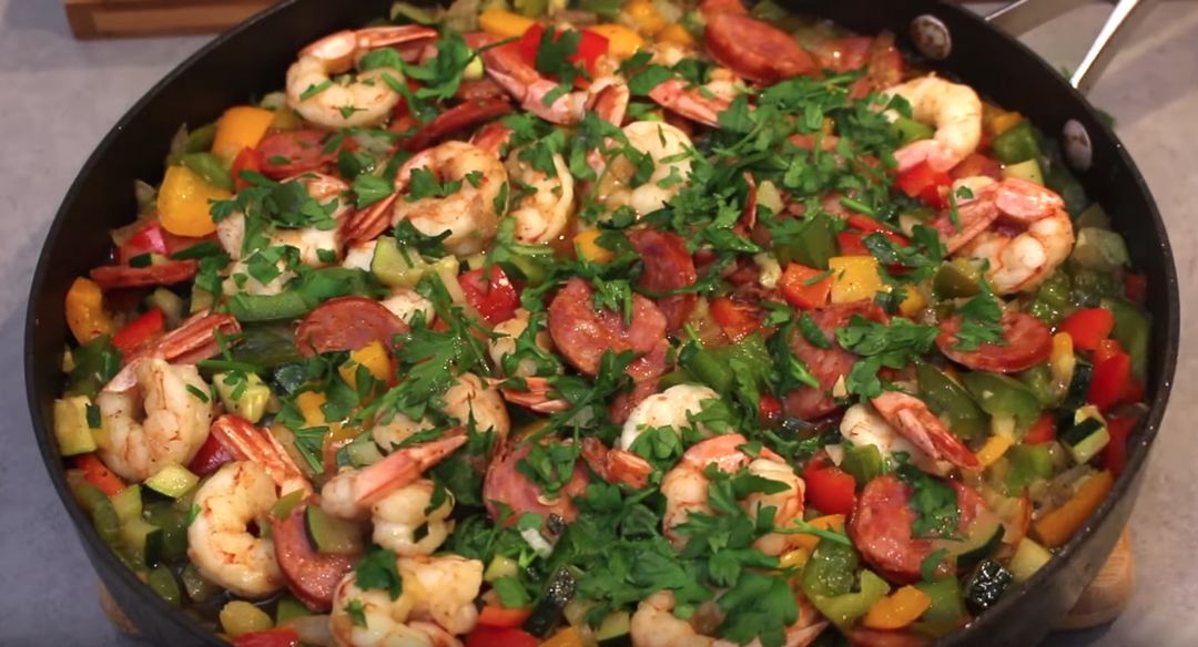 One-Pan Shrimp and Vegetable Skillet Recipe | SideChef