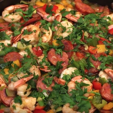 One-Pan Shrimp and Vegetable Skillet Recipe | SideChef