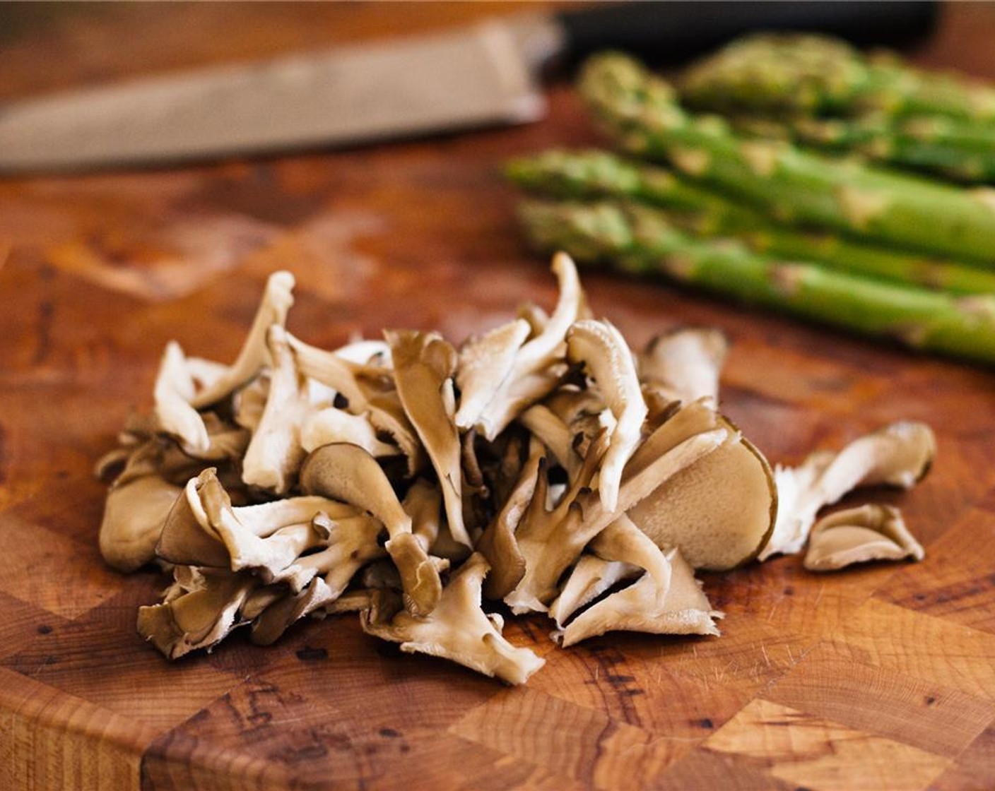 step 2 Gently clean the Mushroom (3/4 cup) with a damp towel and tear or chip into bite-sized pieces.