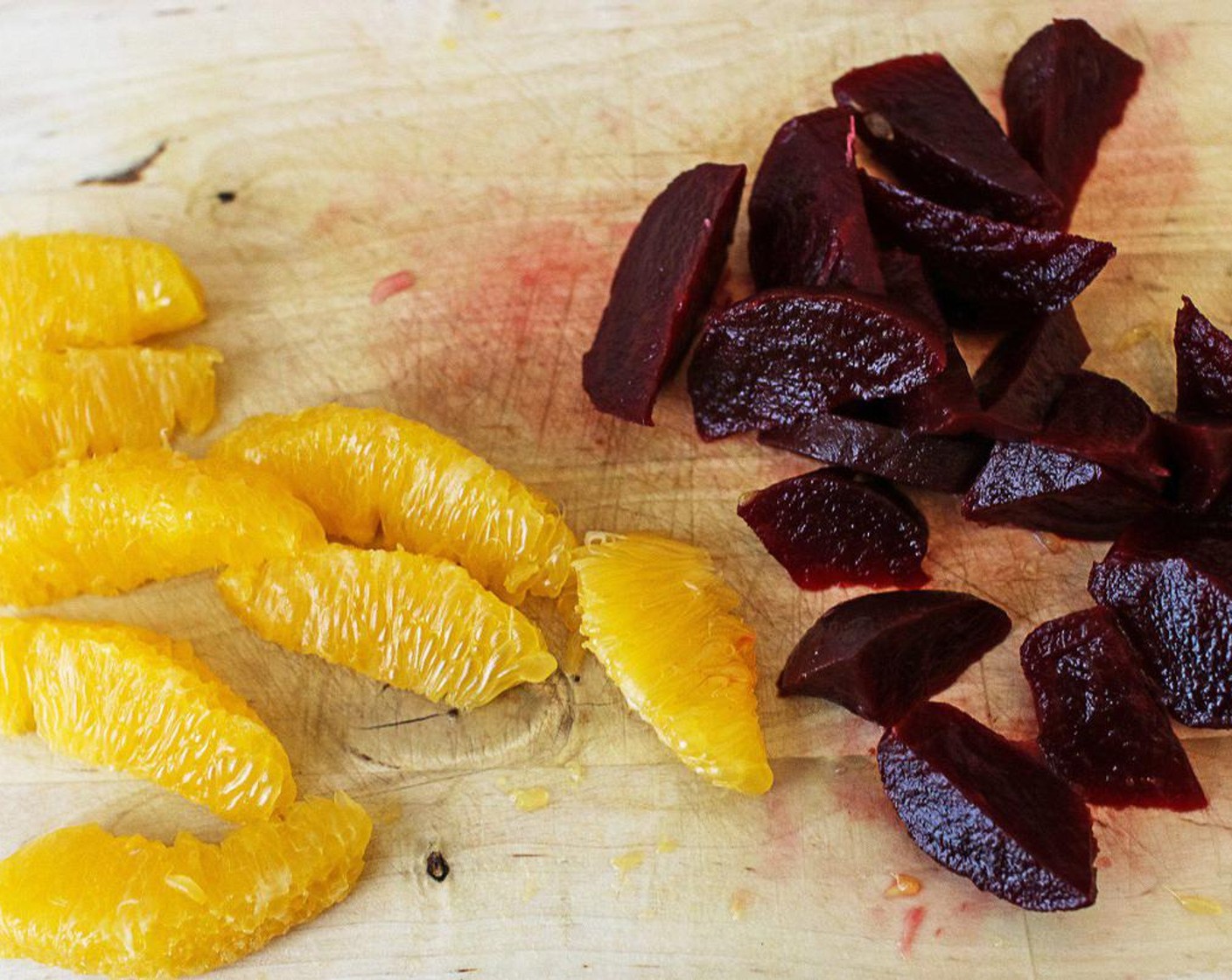 step 2 Cut the Beets (2) into small wedges.