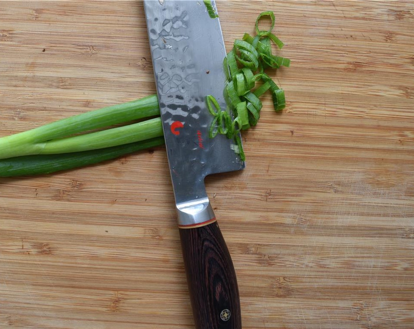 step 2 Slice the Scallions (to taste).