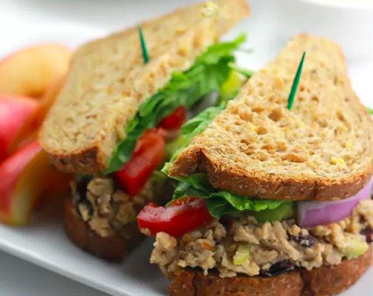 Cranberry Chickpea Salad Sandwich