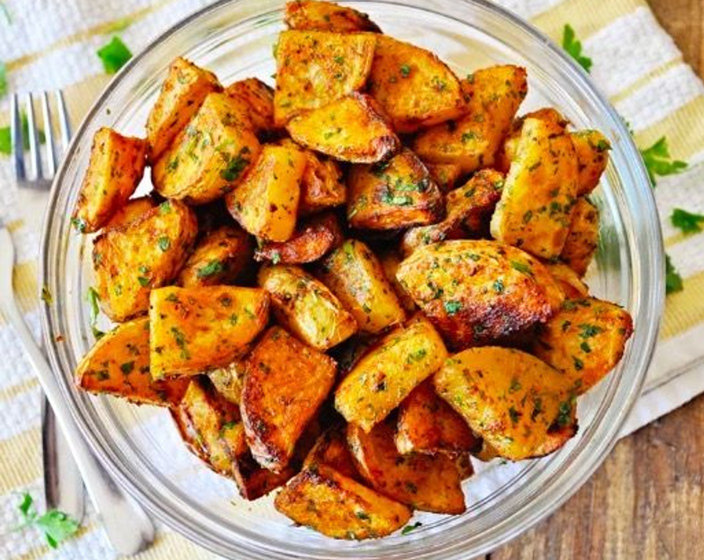 Roasted Spanish Potatoes with Paprika and Parsley