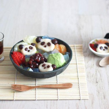 Panda Shiratama Anmitsu Recipe | SideChef