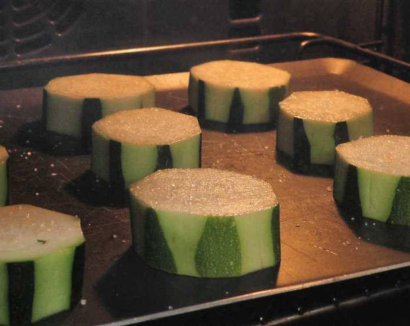 step 3 Bake the squash rounds for 25 minutes in the preheated oven.