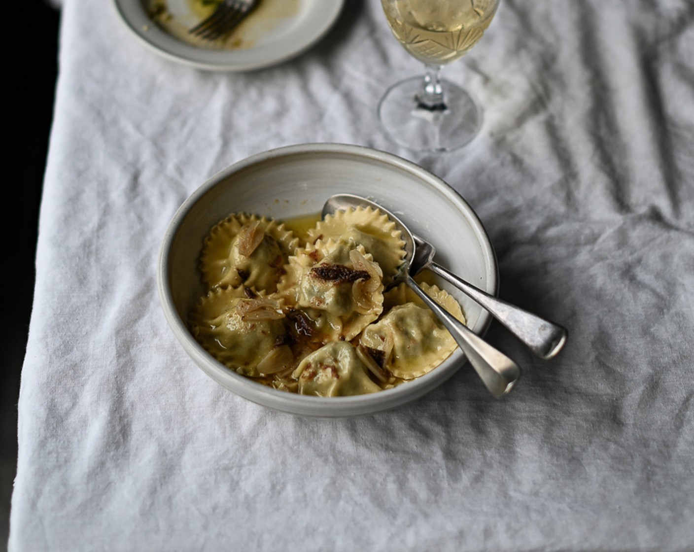 Roasted Broccoli and Ricotta Ravioli