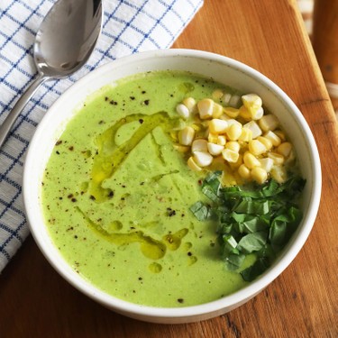 Spicy Corn and Cucumber Gazpacho Recipe | SideChef