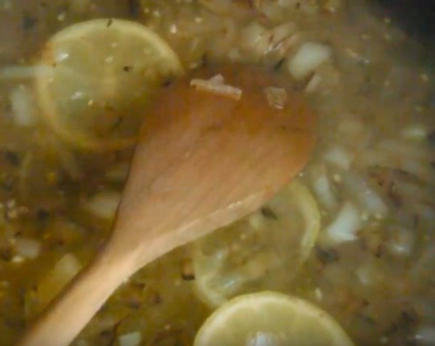 step 8 Add lemon sauce to the pan. Stir well.