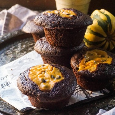 Fall Harvest Black Bottom Cupcakes Recipe | SideChef