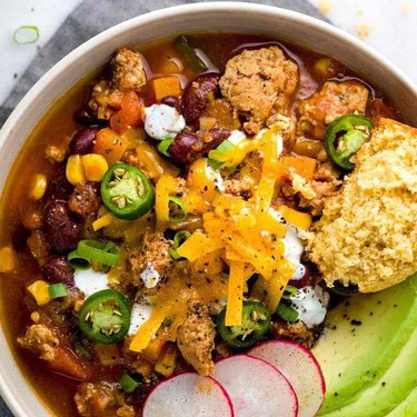 Slow Cooker Turkey Chili Recipe | SideChef