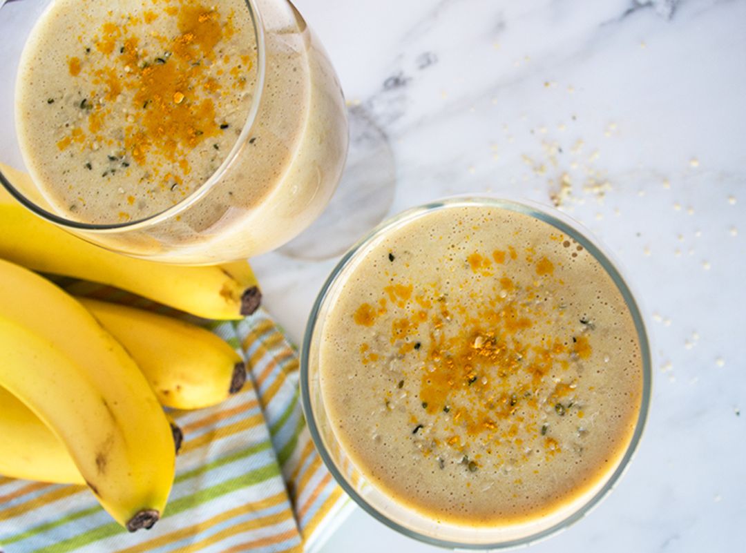 Turmeric Banana Smoothie with Ginger Recipe SideChef