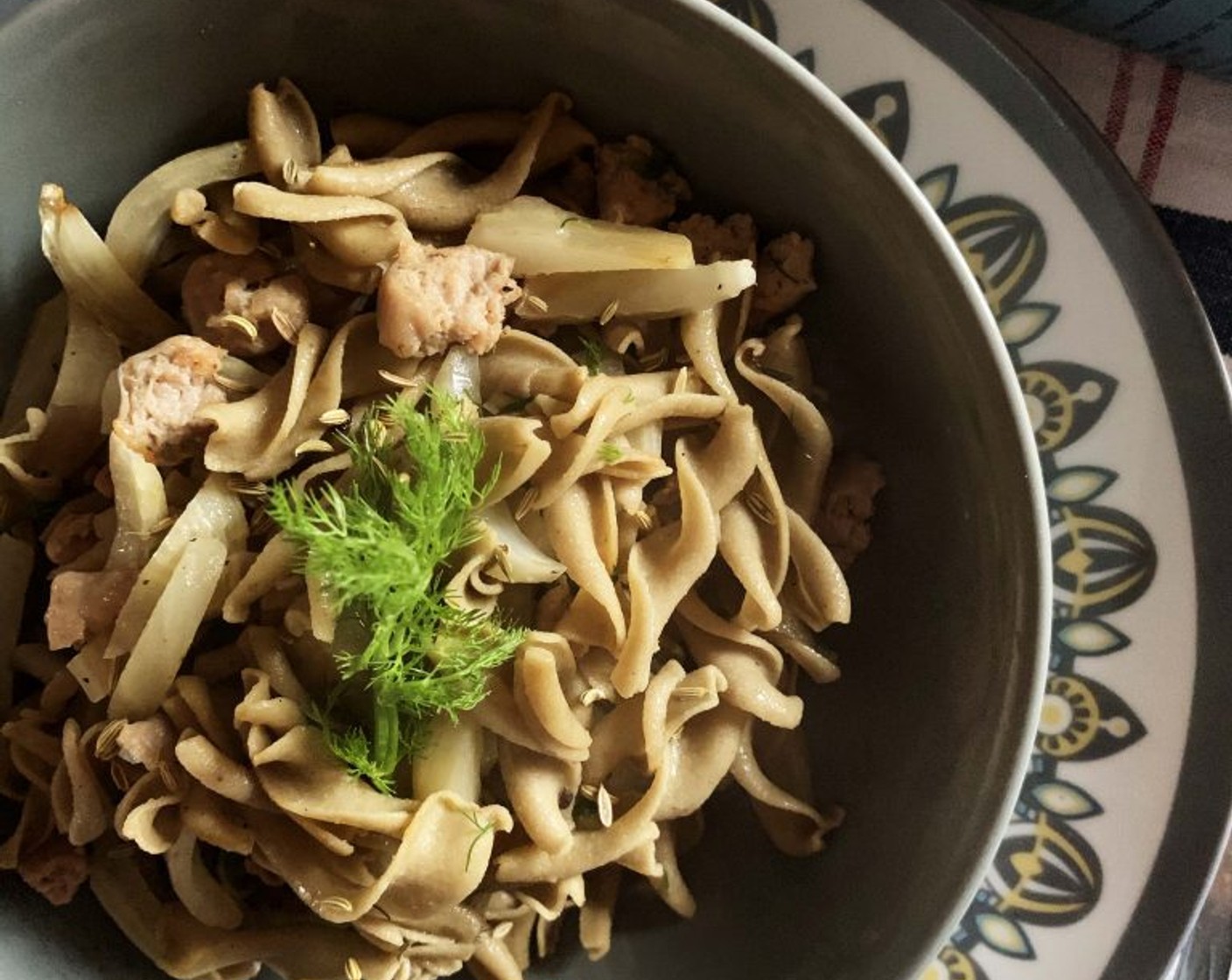 Pasta with Turkey Sausage and Fennel