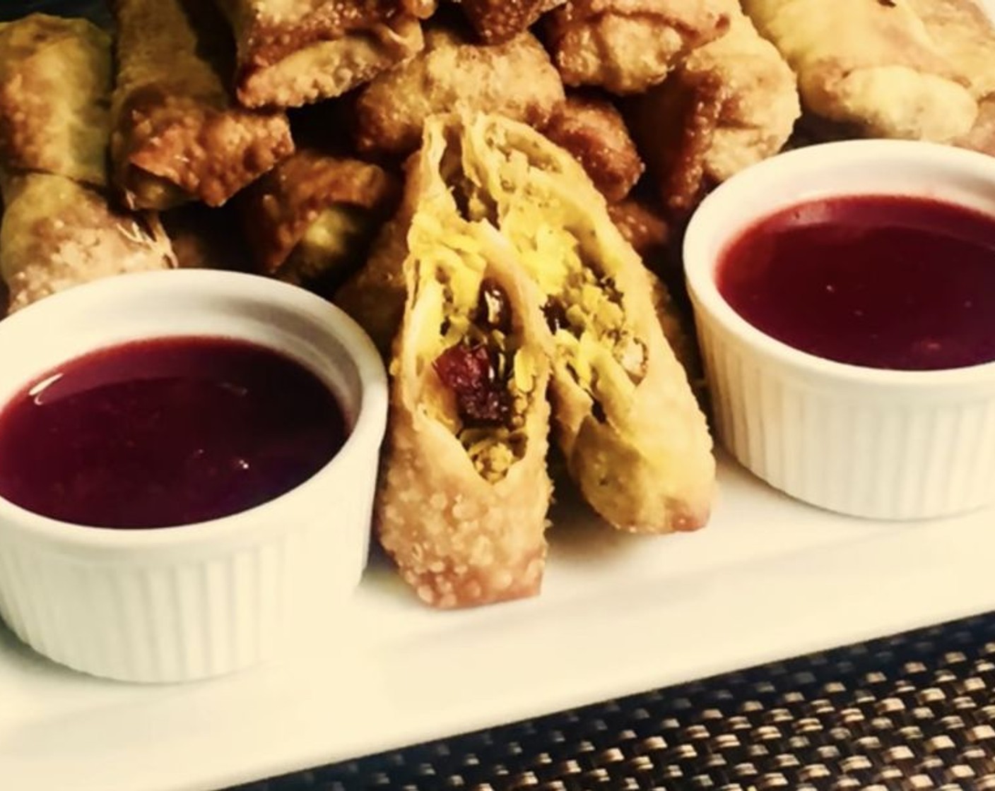 Turkey and Cranberry Egg Rolls