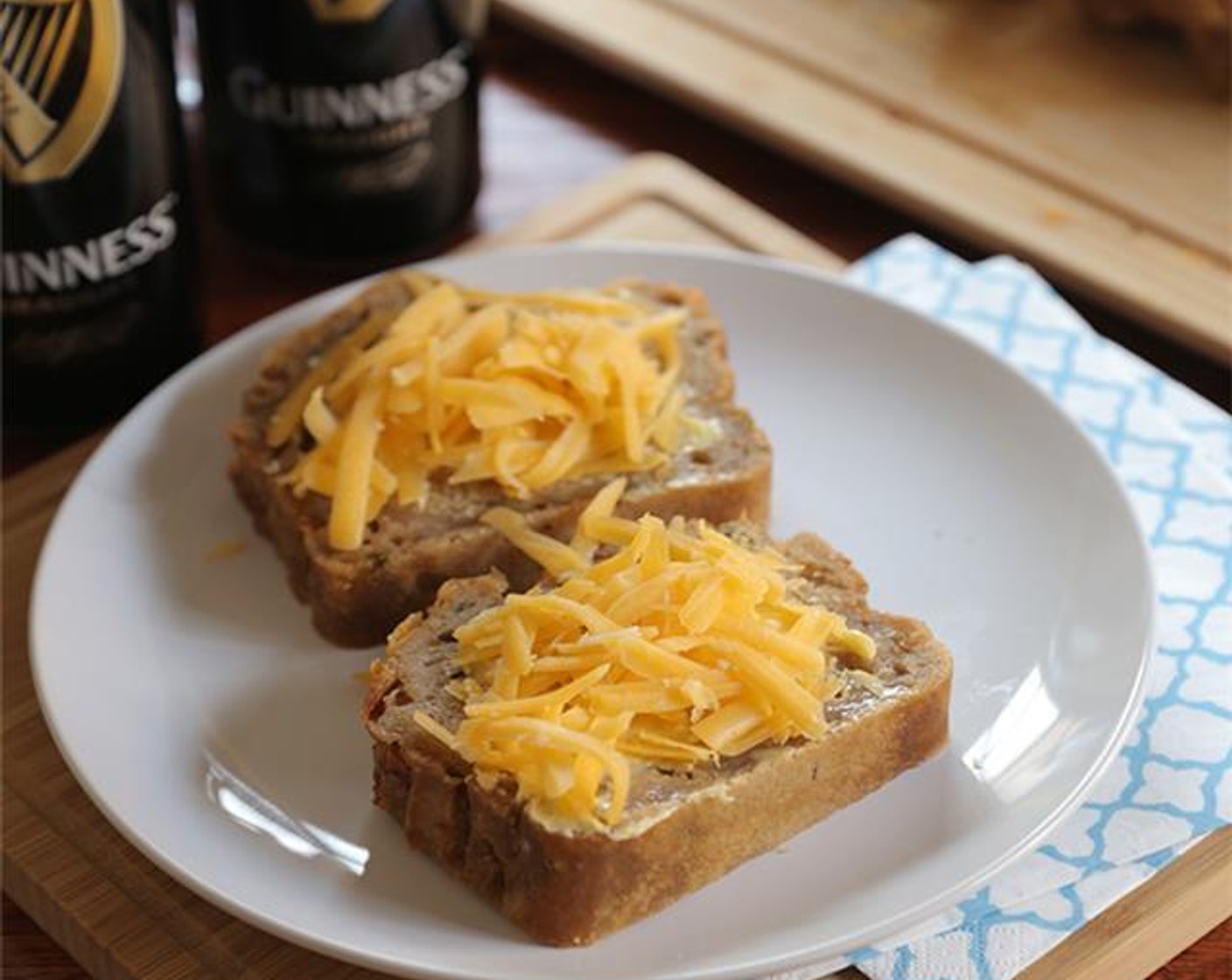 Guinness-Käse-Brot ohne Hefe