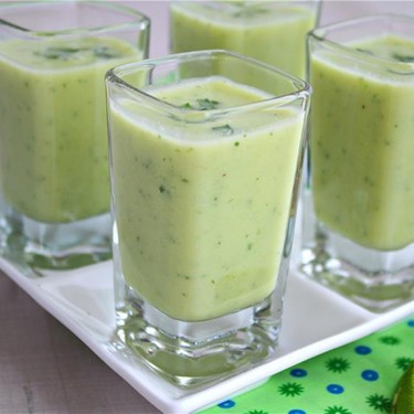 Chilled Avocado and Cucumber Soup Shooter Recipe | SideChef