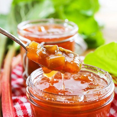 Rhubarb Peach Jam Recipe | SideChef