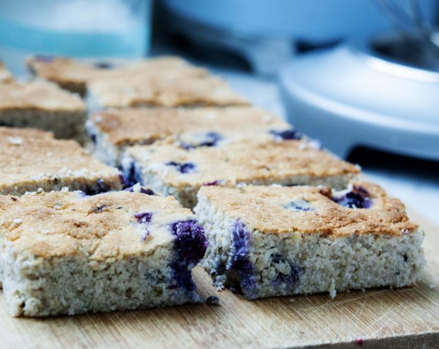 Blueberry Coconut Protein Squares