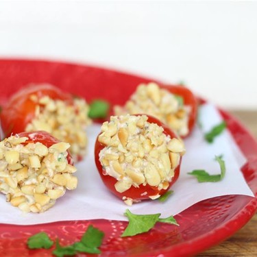 Goat Cheese & Pine Nut Stuffed Peppadews Recipe | SideChef