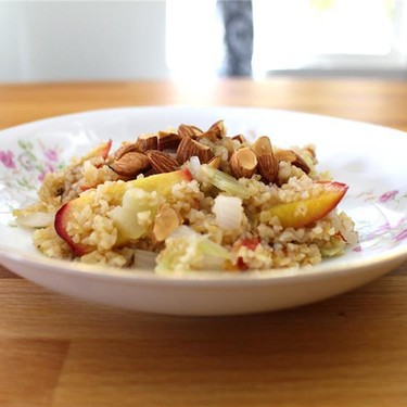 Roasted Stone Fruit with Bulgur and Fennel Recipe | SideChef