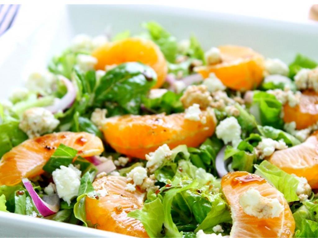 orange basil dressing Orange Basil Salad with Honey Balsamic Vinaigrette