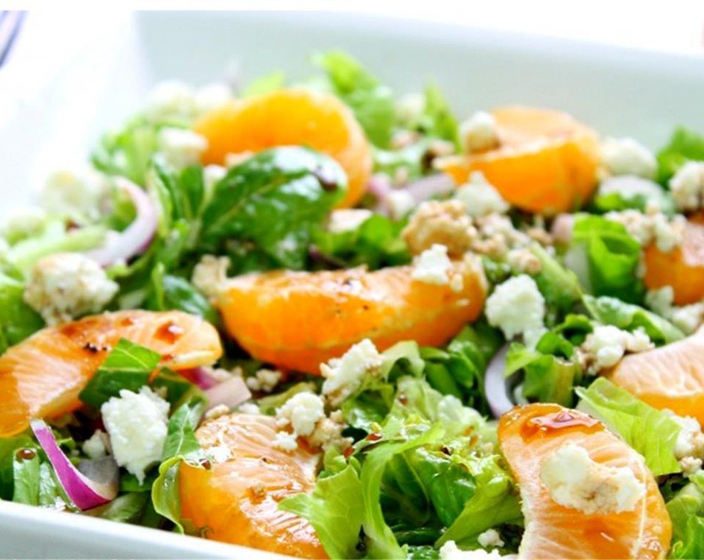 step 9 Serve and enjoy your Orange Basil Salad with honey Balsamic Vinaigrette.