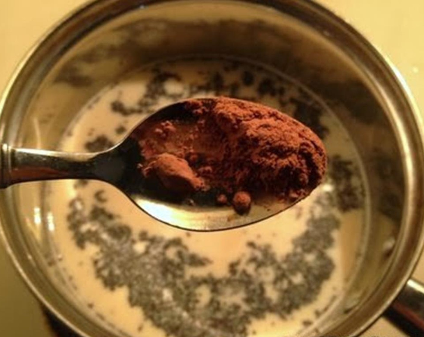 step 2 Add Unsweetened Cocoa Powder (1/4 tsp).