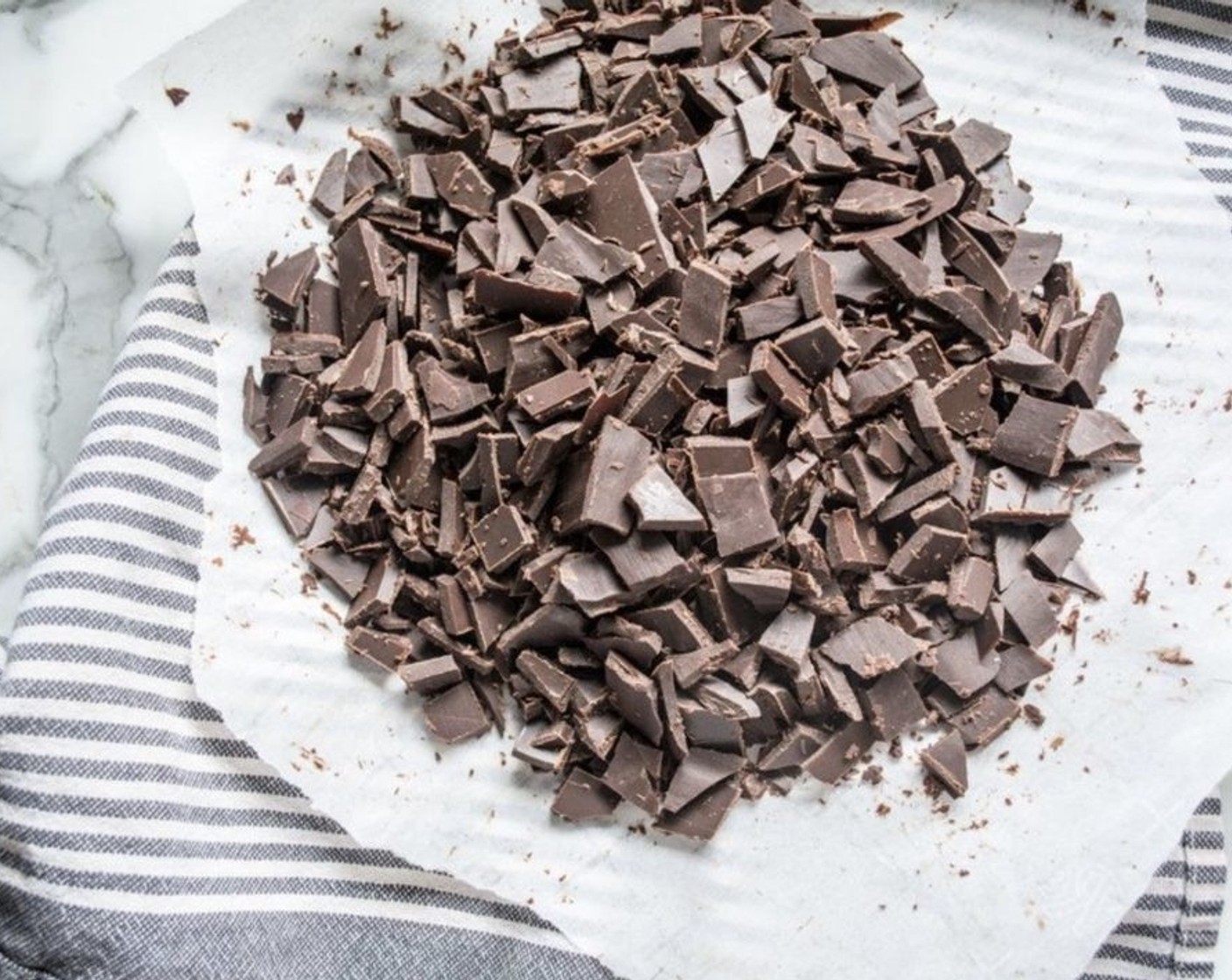 step 5 Once the chocolate has fully hardened, remove and cut into small chunks. Store in freezer and use in place of chocolate chips!