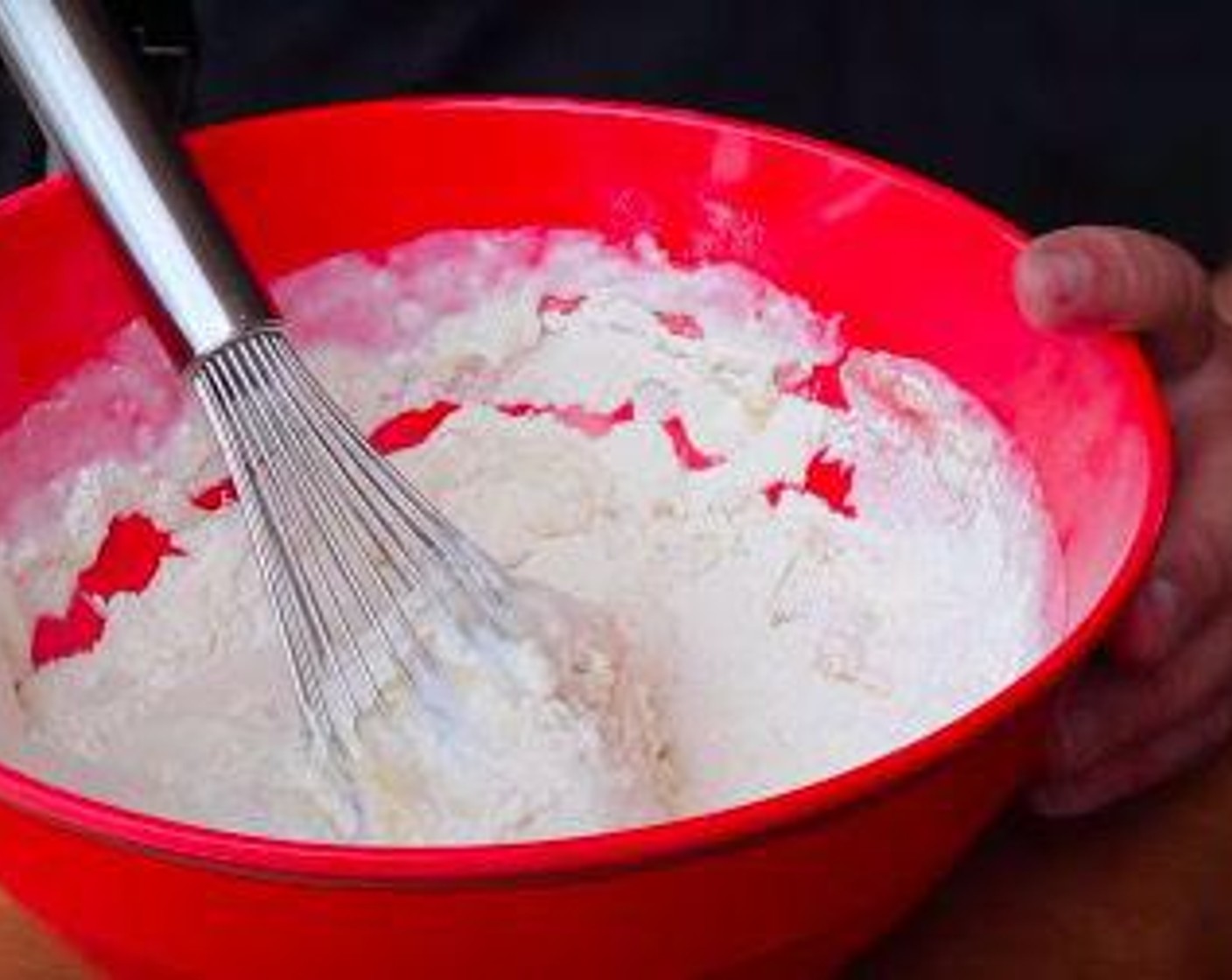 step 5 Add Buttermilk (1 cup), Farmhouse Eggs® Large Brown Eggs (2), and melted Butter (1/2 stick). Whisk ingredients to combine.