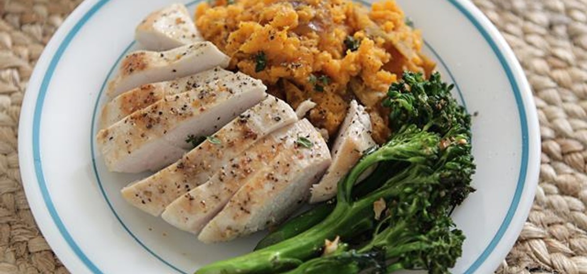 Chicken, Sorghum Sweet Potatoes, and Broccoli Recipe | SideChef