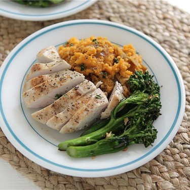 Chicken, Sorghum Sweet Potatoes, and Broccoli Recipe | SideChef