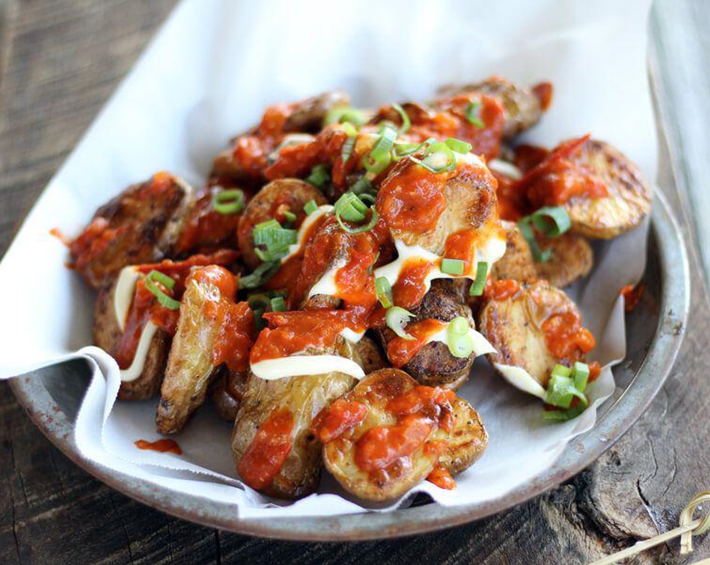 Patatas Bravas with Garlic Tomato Sauce