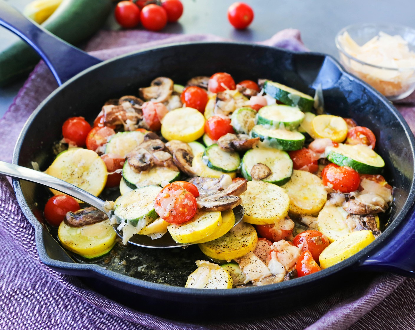 Parmesan Vegetable Skillet