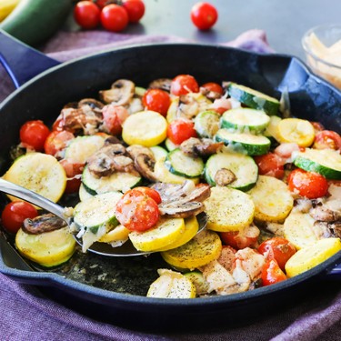 Parmesan Vegetable Skillet Recipe | SideChef