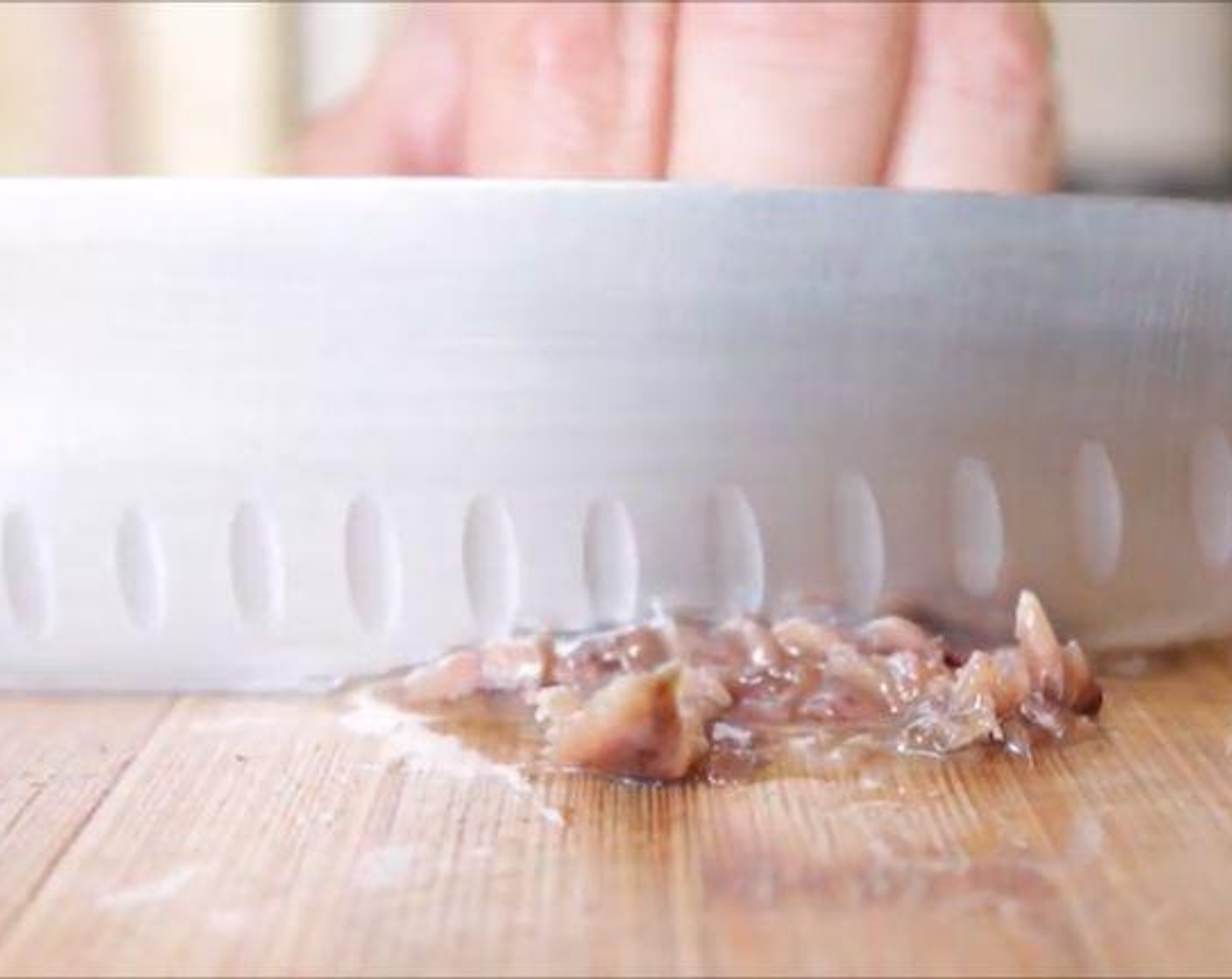 step 4 Roughly chop the Spanish Anchovy Fillets in Olive Oil (14 oz).