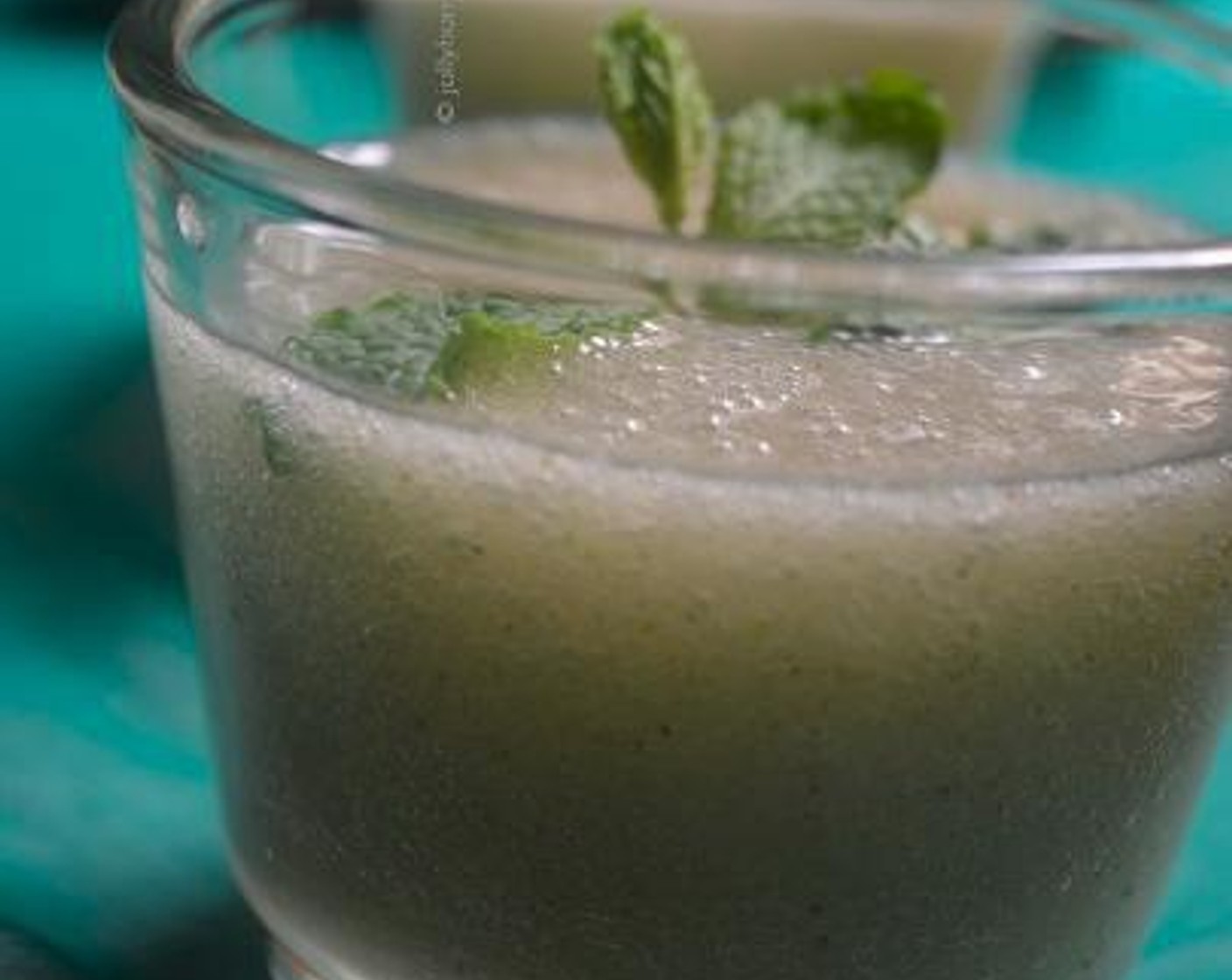 step 5 Serve cold in glasses, garnished with additional mint leaves if desired for decoration.