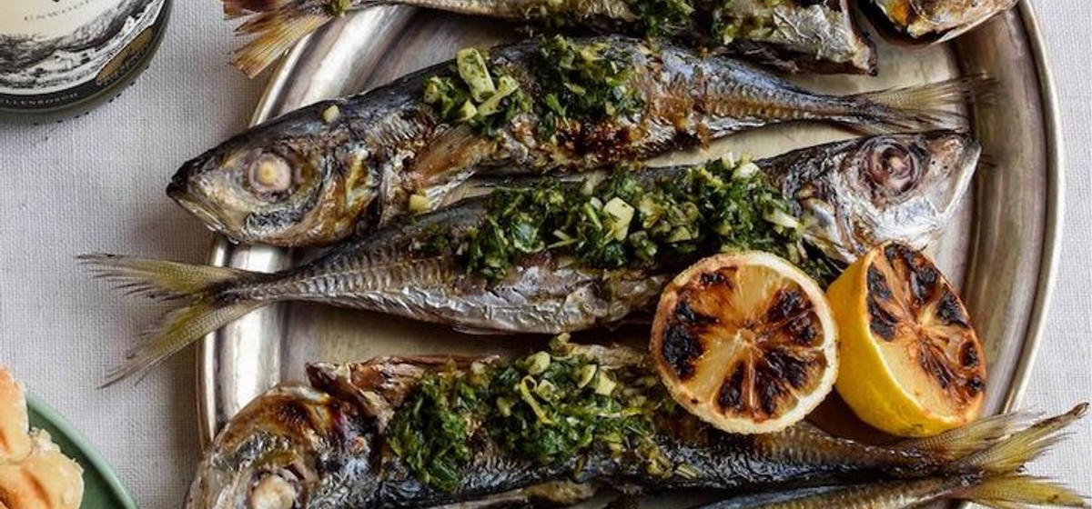 Grilled Maasbanker with Salsa Verde Recipe | SideChef