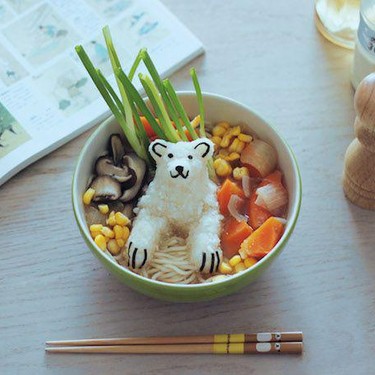 Vegan Ramen with Global Warming Polar Bear Recipe | SideChef