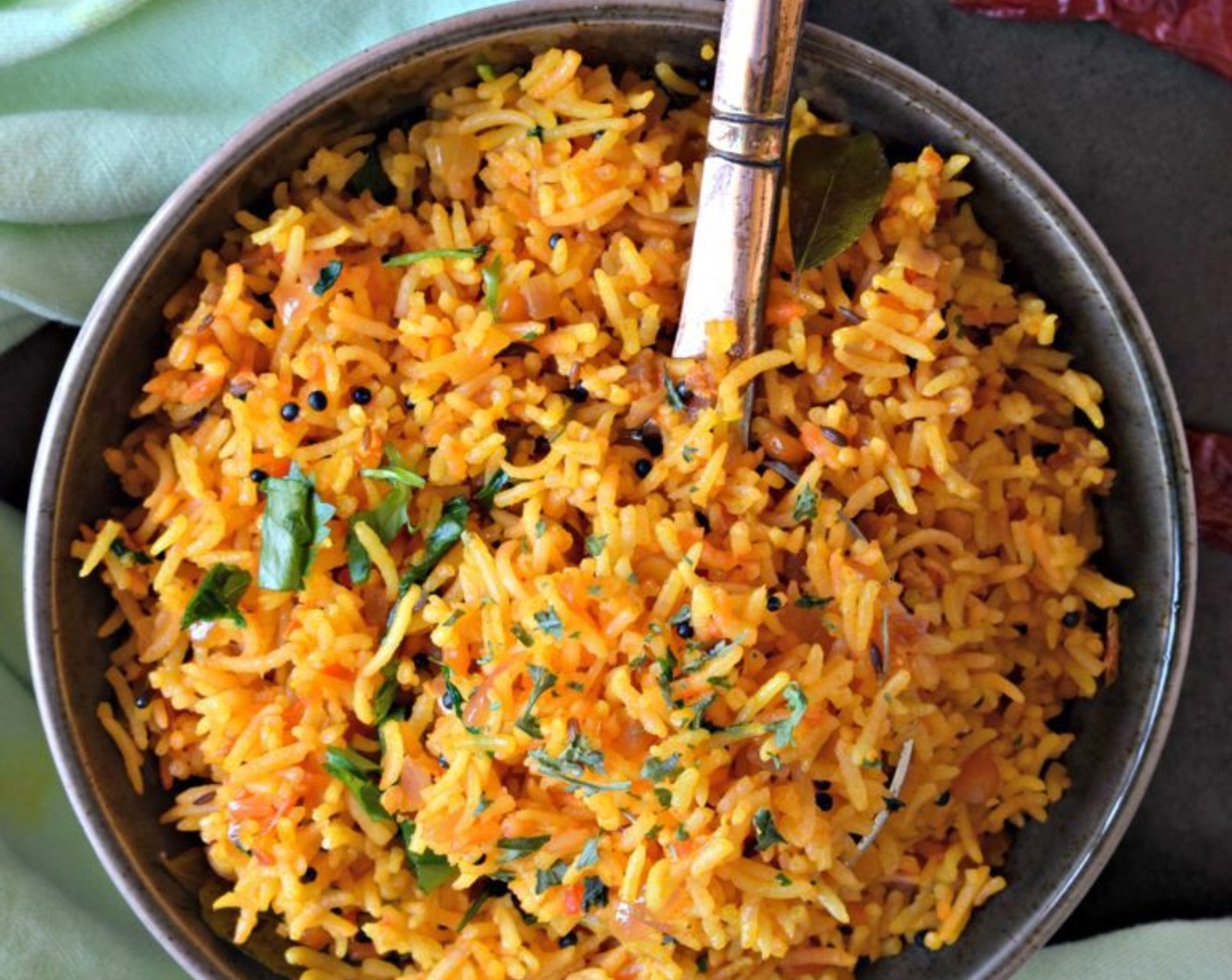 South Indian Style Tomato Rice Recipe | SideChef