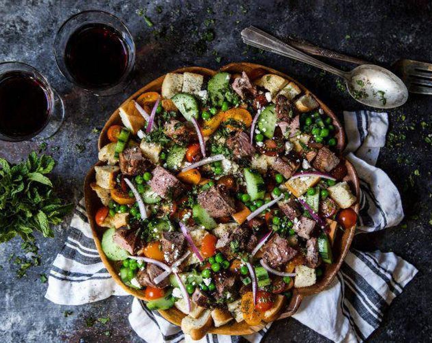 Lamb Za'atar Panzanella Salad Recipe SideChef