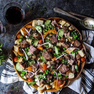 Lamb Za'atar Panzanella Salad Recipe | SideChef