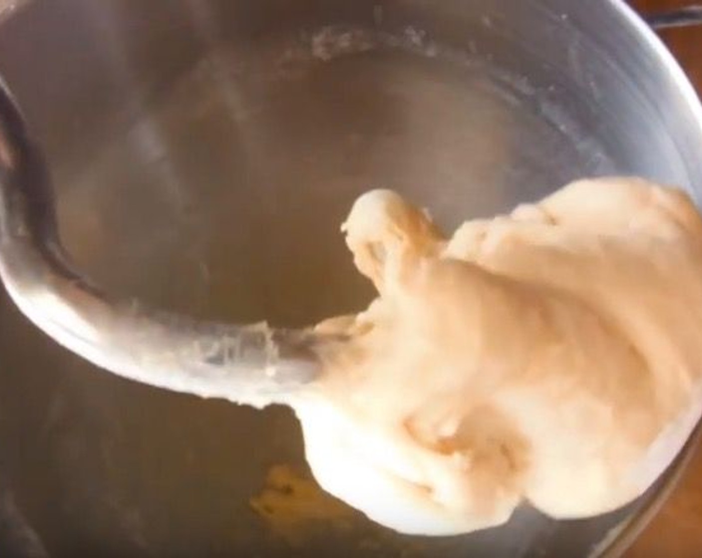 step 1 Into the bowl of a stand mixer fitted with a dough hook, add All-Purpose Flour (1 cup), 
Eggs (2), and Salt (1/2 tsp). Knead for 6 minutes.