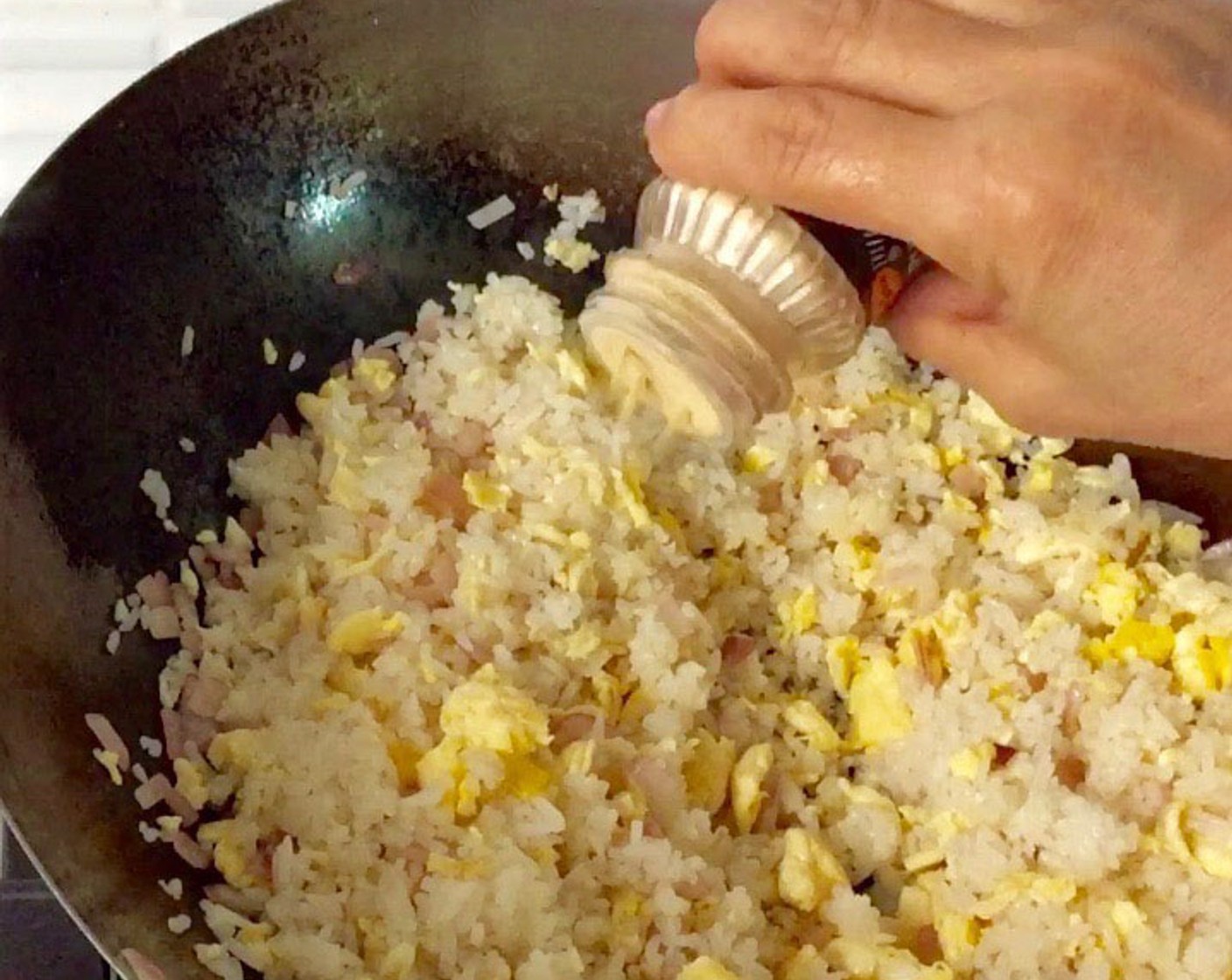 step 14 Then, sprinkle some Ground White Pepper (1/2 tsp) and give another quick mix.