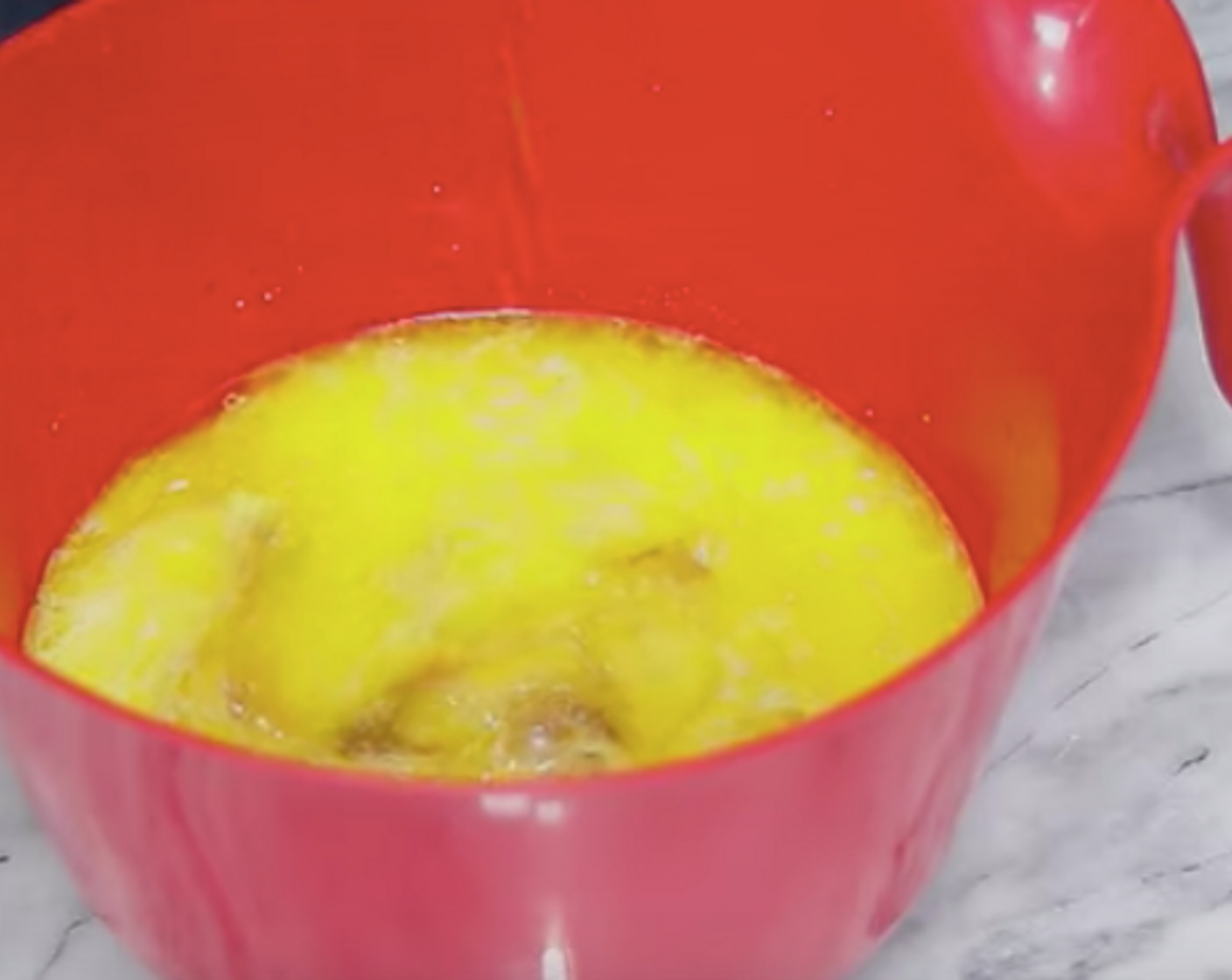 step 3 In another bowl, whisk Sour Cream (3/4 cup), Milk (3/4 cup), Farmhouse Eggs® Large Brown Eggs (2), Clear Imitation Vanilla Extract (2 tsp), and Butter (1 cup).