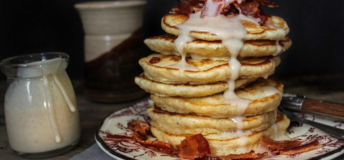 Lemon Pancakes + Candied Maple Bacon Recipe | SideChef